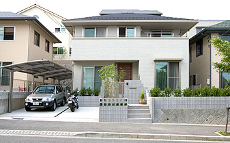 お庭の施工例 すっきりした洋風のシンプルモダン