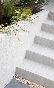 お庭の施工例　アジア風のアジアンモダン