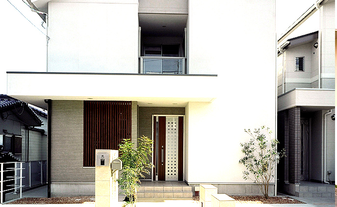 すっきりした洋風　シンプルモダン お庭の施工例