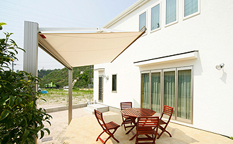 すっきりした洋風　シンプルモダン  お庭の施工例