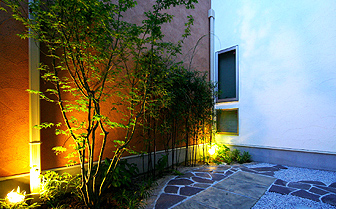 すっきりした洋風　シンプルモダン  お庭の施工例