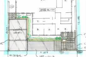 お庭の設計図