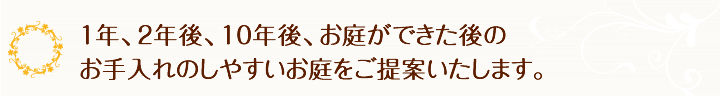 素敵なお庭をつくりたい。