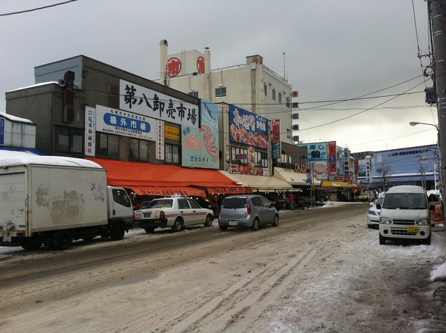 北海道札幌場外市場の風景